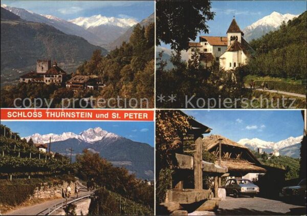 Dorf Tirol Schloss Thurnstein Wanderweg nach Algun