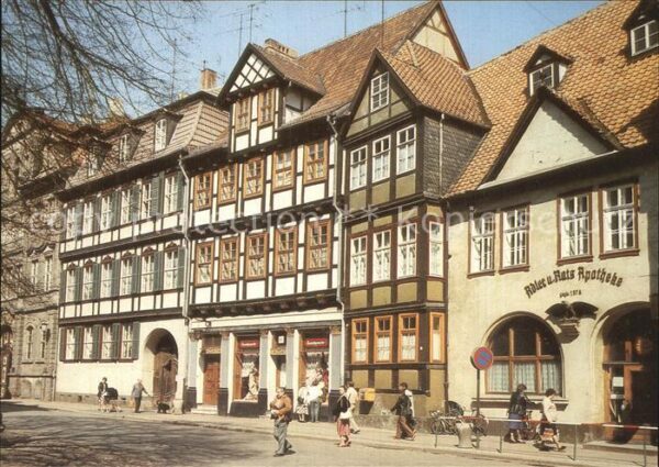 Quedlinburg Kornmarkt Fachwerkhäuser Apotheke