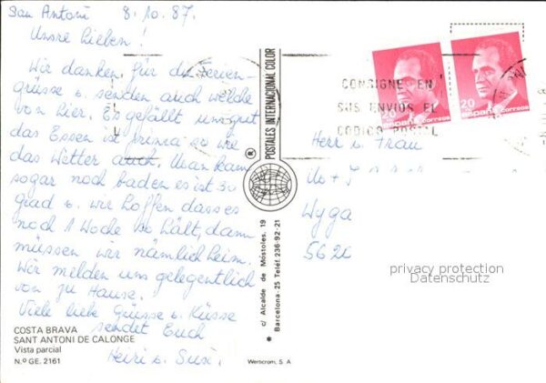 Sant Antoni de Calonge Vista parcial Playa Strand Hotels – Bild 2