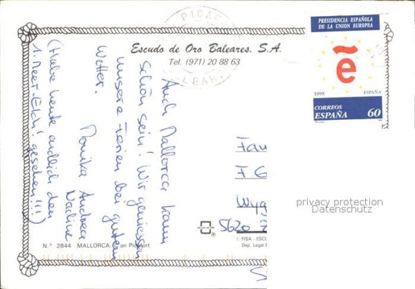 Can Picafort Mallorca Strand Hotels Strassenpartie – Bild 2