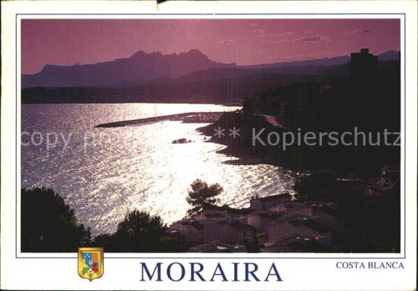 Moraira Sonnenuntergang an der Küste
