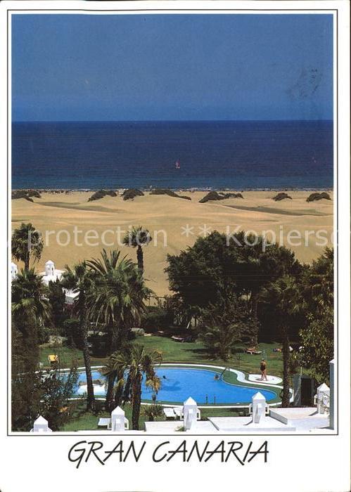 Gran Canaria Dunas Hotelanlage Swimming Pool Dünen S