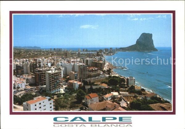 Calpe Vista panoramica Costa Blanca