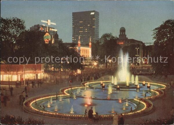 Kobenhavn Tivoli ved nat Nachtaufnahme
