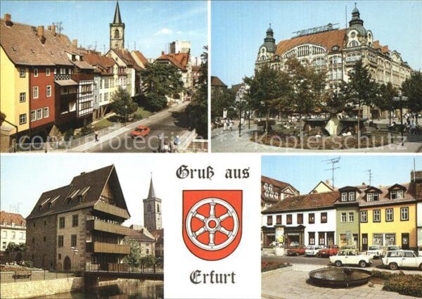 Erfurt Krämerbrücke Centrum Warenhaus Haus zur