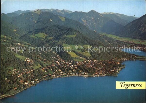 Tegernsee mit Baumgarten und Brecherspitz Flieger