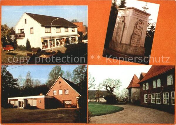 Neuenwalde Wesermuende Kaufhaus Otto Eschermann Ortspartie Den