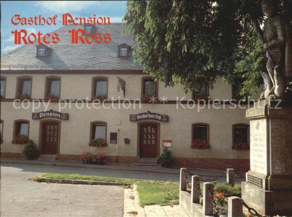 Speichersdorf Gasthof Pension Rotes Ross Gedenkstein