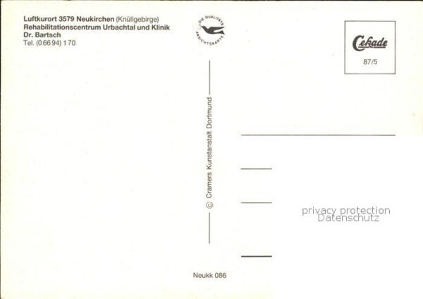 Neukirchen Knuellgebirge Reha Zentrum Klinik Dr Bartsch Luftkuro – Bild 2