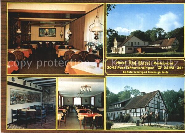 Schneverdingen Hotel Hof Barrl Gastraum Reiten Naturpa