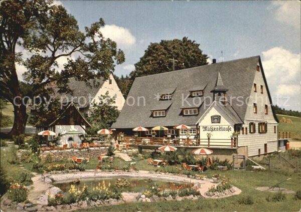 Kappel Niedereschach Mühlenklause Restaurant Terrasse Teich