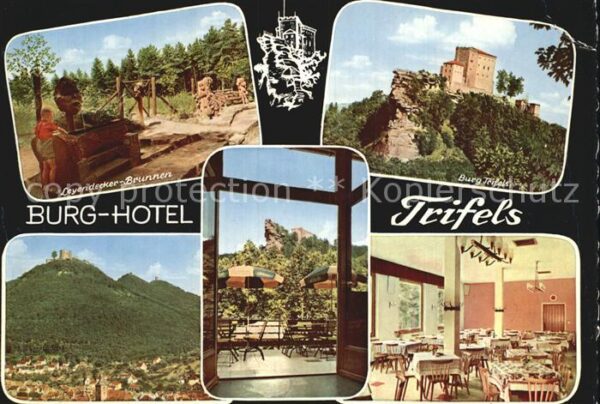 Annweiler Trifels Burg Hotel Trifels Brunnen Terrasse