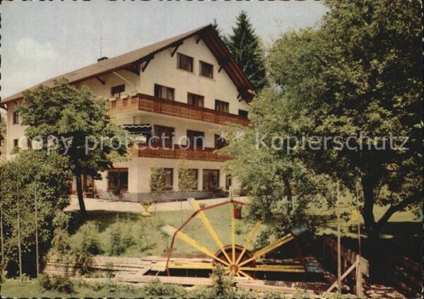 Rickenbach Hotzenwald Kurheim Wickartsmühle Wasserrad