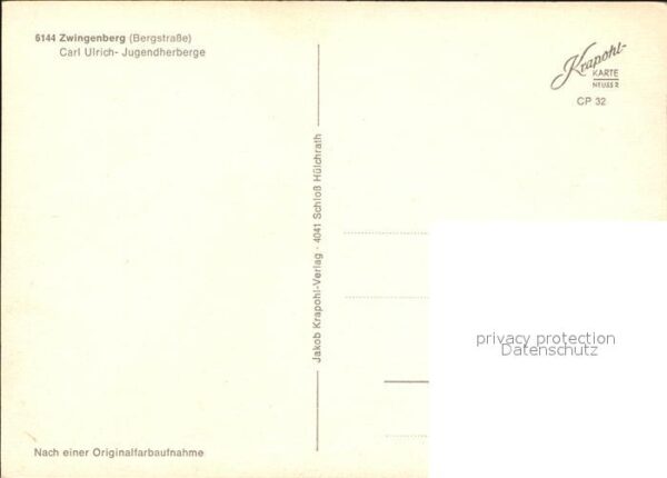 Zwingenberg Bergstrasse Car Ulrich Jugendherberge – Bild 2