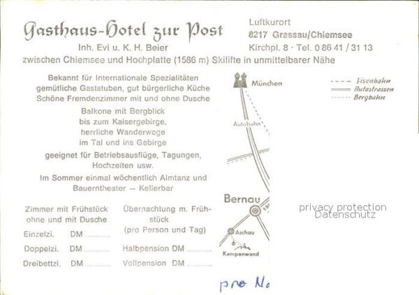 Grassau Chiemgau Gasthaus Zur Post Panorama Kaisergebirg – Bild 2