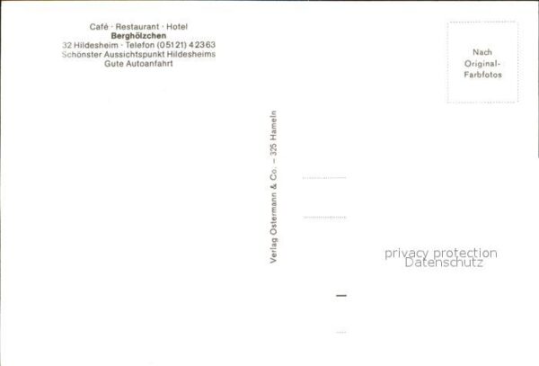 Hildesheim Cafe Restaurant Hotel Berghölzchen Gart – Bild 2