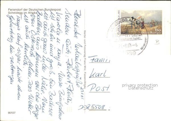 Scheidegg Allgaeu Feriendorf der Deutschen Bundespost – Bild 2