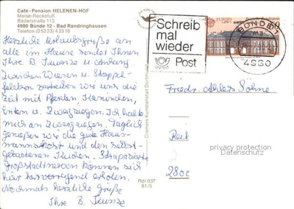 Bad Randringhausen Cafe Pension Helenen Hof Reiten – Bild 2