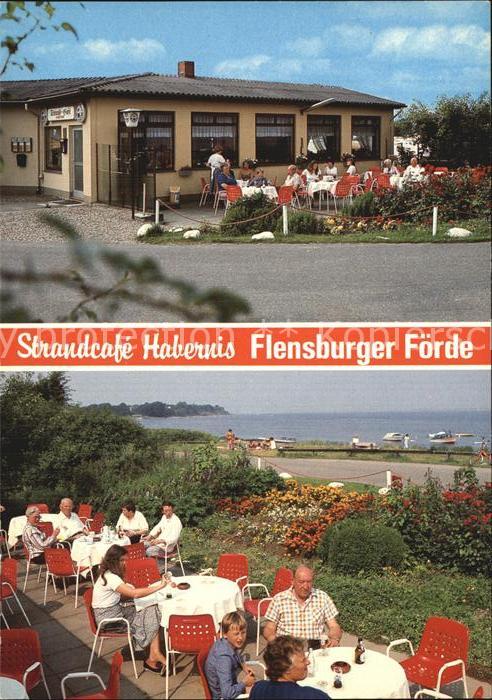Habernis Strandcafe Flensburger Förde Terrasse