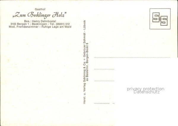 Becklingen Wietzendorf Gasthof Zum Becklinger Holz Restaurant – Bild 2