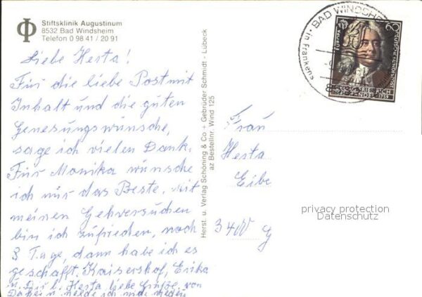 Bad Windsheim Stiftsklinik Augustinum Kapelle Wandmos – Bild 2