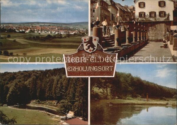 Beerfelden Odenwald Panorama Waldschwimmbad Teich Zwölf Röh