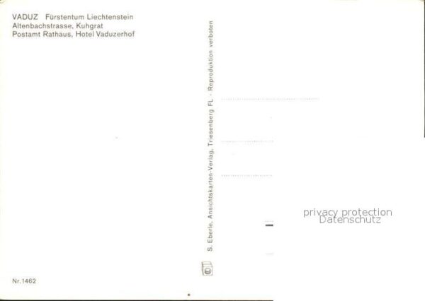 Vaduz Altenbachstrasse Kuhgrat Postamt Rathau – Bild 2
