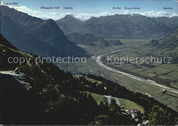 Gaflei Panorama ab Fürstensteig Rheintal Touro