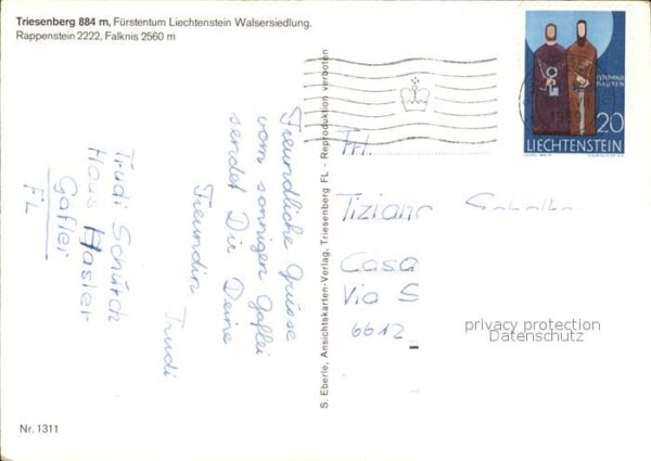 Triesenberg Walsersiedlung mit Rappenstein Falknis – Bild 2