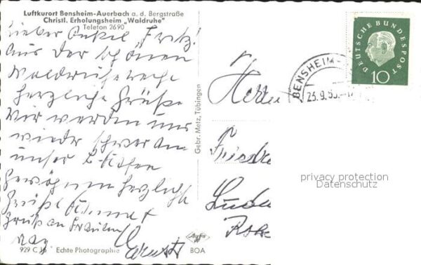 Auerbach Bergstrasse Christliches Erholungsheim Waldruhe – Bild 2