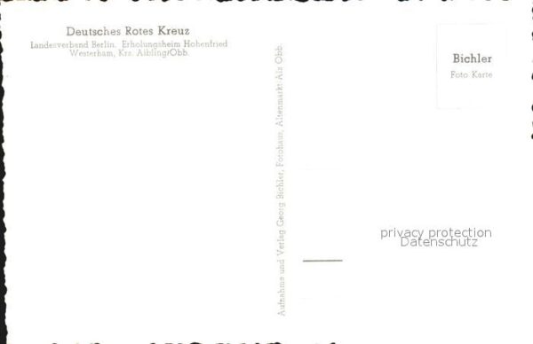 Westerham Bad Aibling Deutsches Rotes Kreuz Erholungsheim Hoh – Bild 2