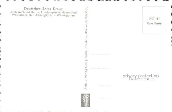 Westerham Bad Aibling Deutsches Rotes Kreuz Erholungsheim Hoh – Bild 2