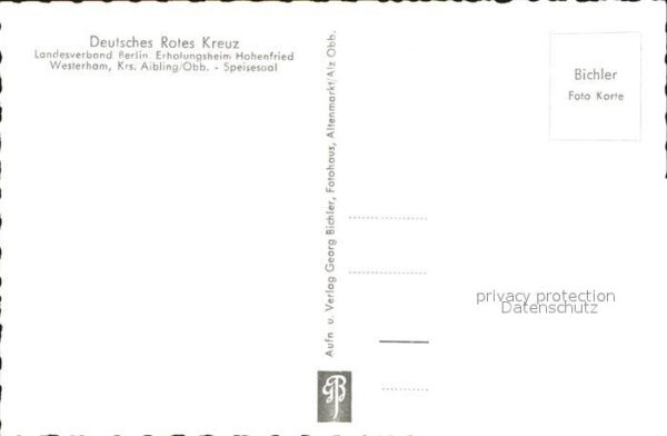 Westerham Bad Aibling Deutsches Rotes Kreuz Erholungsheim Hoh – Bild 2
