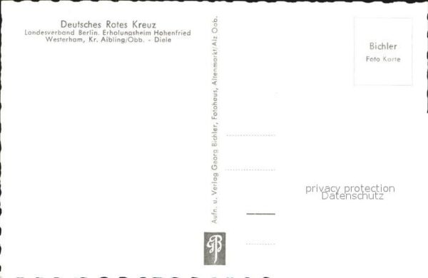 Westerham Bad Aibling Deutsches Rotes Kreuz Erholungsheim Hoh – Bild 2