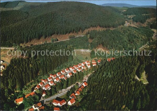 Bad Grund Oberharz Luftaufnahme Pfarrwiese