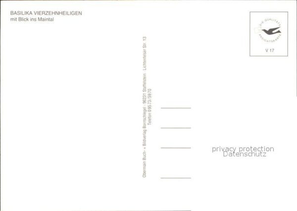 Vierzehnheiligen Basilika Maintal Luftaufnahme – Bild 2