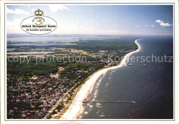 Usedom Luftaufnahme Strand Ahlbeck Heringsdorf