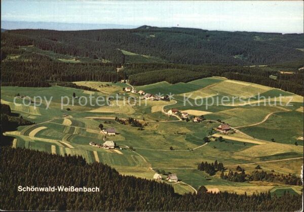 Schoenwald Schwarzwald Luftaufnahme Weißenbach