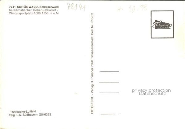 Schoenwald Schwarzwald Luftaufnahme Weißenbach – Bild 2