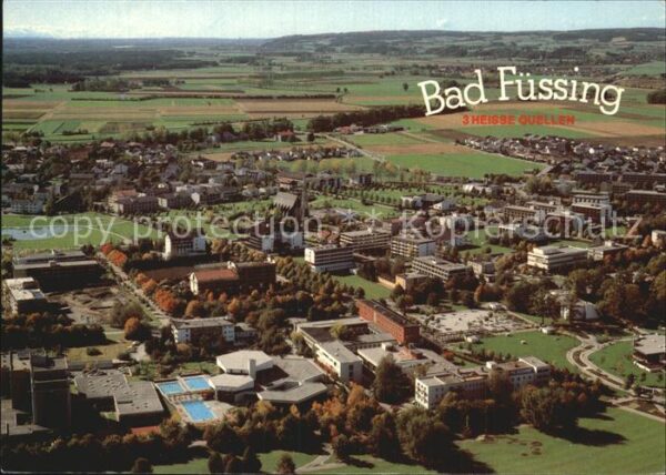 Bad Fuessing Luftaufnahme Kurmittelhaus Kurpark Frei