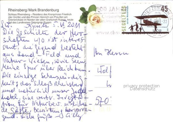 Rheinsberg Schloss Rheinsberg Luftaufnahme – Bild 2