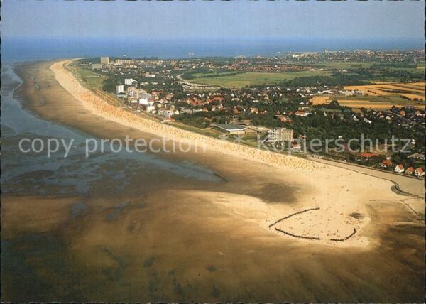 Cuxhaven Duhnen Nordseebad Luftaufnahme Fkk Strand Nackteduhnien