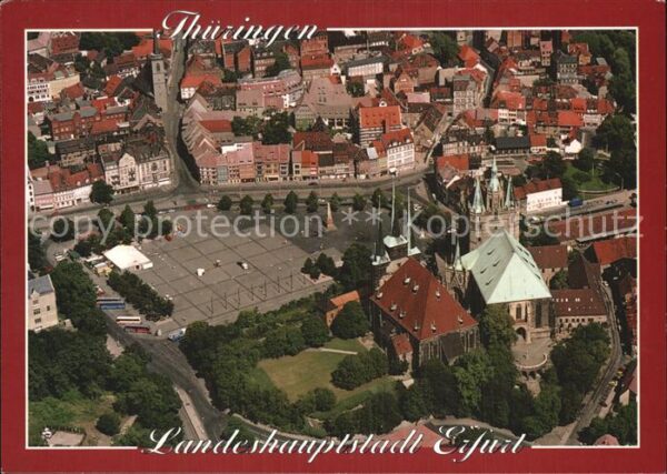 Erfurt Dom Severikirche Luftaufnahme