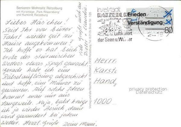 Ratzeburg Senioren Wohnsitz Kuranlage Park Röpers – Bild 2