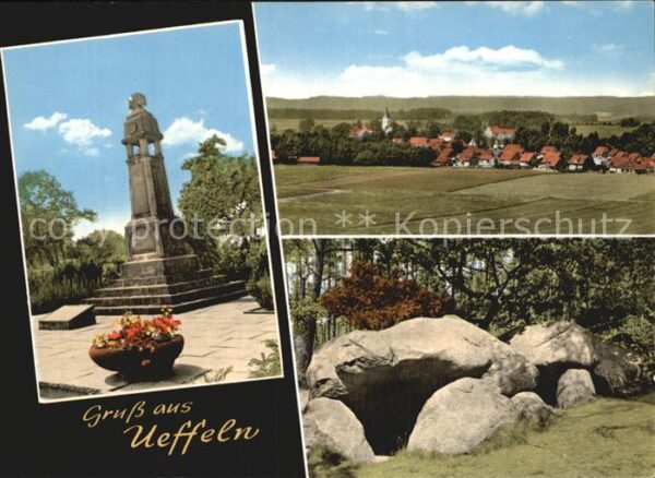 Ueffeln Hünengräber Denkmal Panorama
