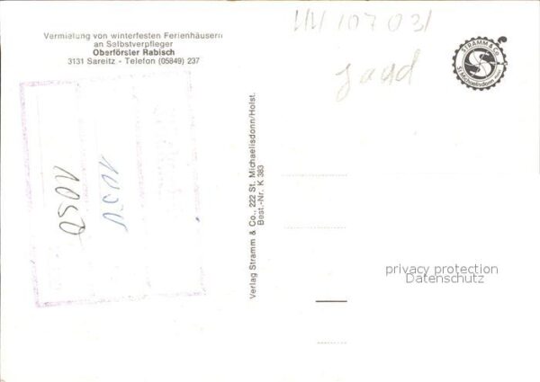 Sareitz Försterei Oberförster Rabisch – Bild 2