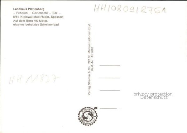 Kleinwallstadt Landhaus Plattenberg Pension Cafe Bar – Bild 2