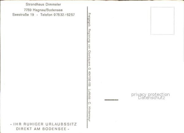 Hagnau Bodensee Strandhaus Dimmeler Luftaufnahme – Bild 2