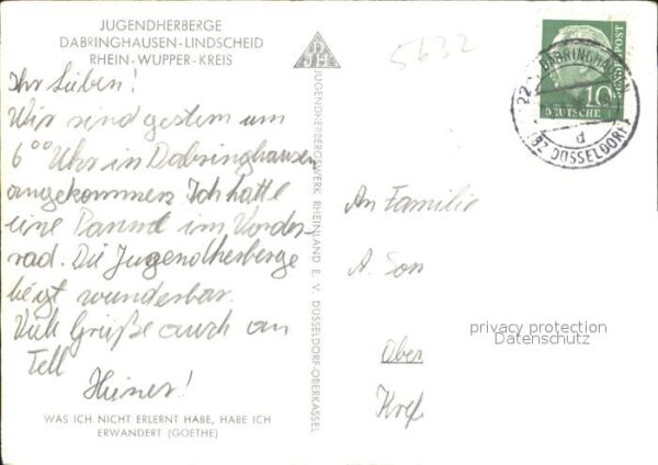 Lindscheid Dabringhausen Jugendherberge – Bild 2