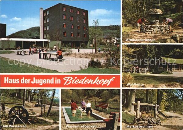 Biedenkopf Haus der Jugend Wasserrad Markusbrunnen